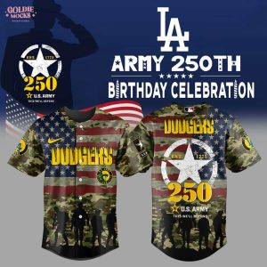 Los Angeles Dodgers US Army 250th Anniversary Jersey