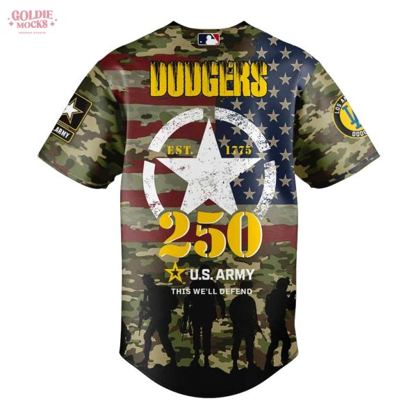 Los Angeles Dodgers US Army 250th Anniversary Jersey