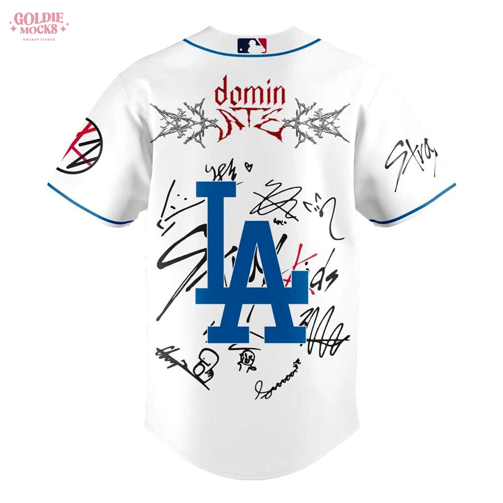 Los Angeles Dodgers x Stray Kids ATE Tour Signature All Team For Fans 2025 Jersey Los Angeles Dodgers x Stray Kids ATE Tour Signature All Team For Fans 2025 Jersey