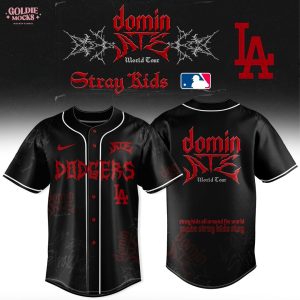 Los Angeles Dodgers x Stray Kids Dominate World Tour 2025 All Team Jersey