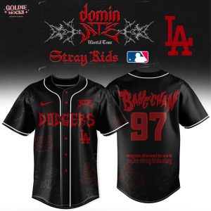 Los Angeles Dodgers x Stray Kids Dominate World Tour 2025 All Team Jersey