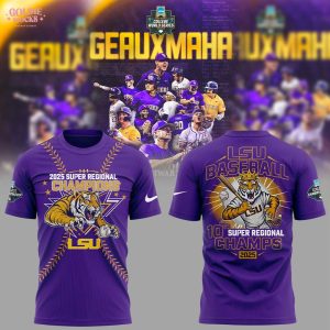 LSU Baseball are 2025 Super Regional Champions Purple T-Shirt
