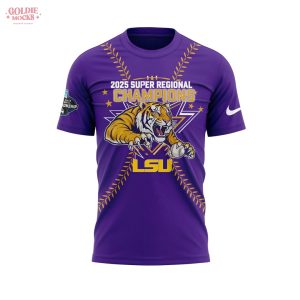 LSU Baseball are 2025 Super Regional Champions Purple T-Shirt