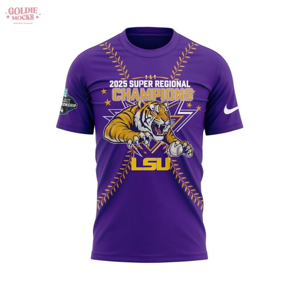 LSU Baseball are 2025 Super Regional Champions Purple T-Shirt