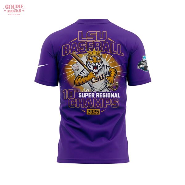 LSU Baseball are 2025 Super Regional Champions Purple T-Shirt