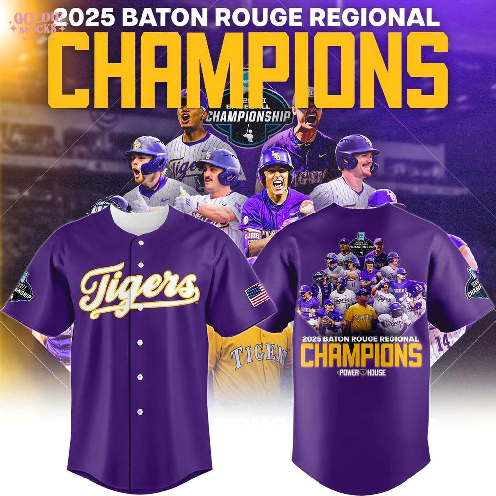 LSU Tigers Baton Rouge Regional 2025 Champions Special Baseball Jersey LSU Tigers Baton Rouge Regional 2025 Champions Special Baseball Jersey