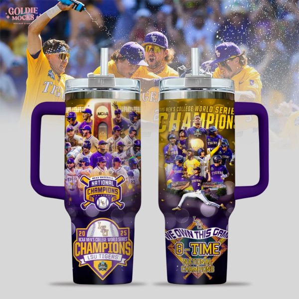 LSU Tigers Champions 2025 NCAA Tumbler