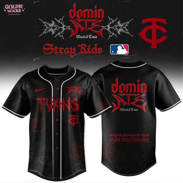 Minnesota Twins x Stray Kids Dominate World Tour 2025 All Team Jersey