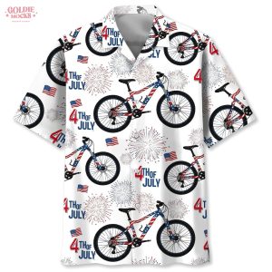 Mountain Bike Independence Day 2025 Hawaiian Shirt