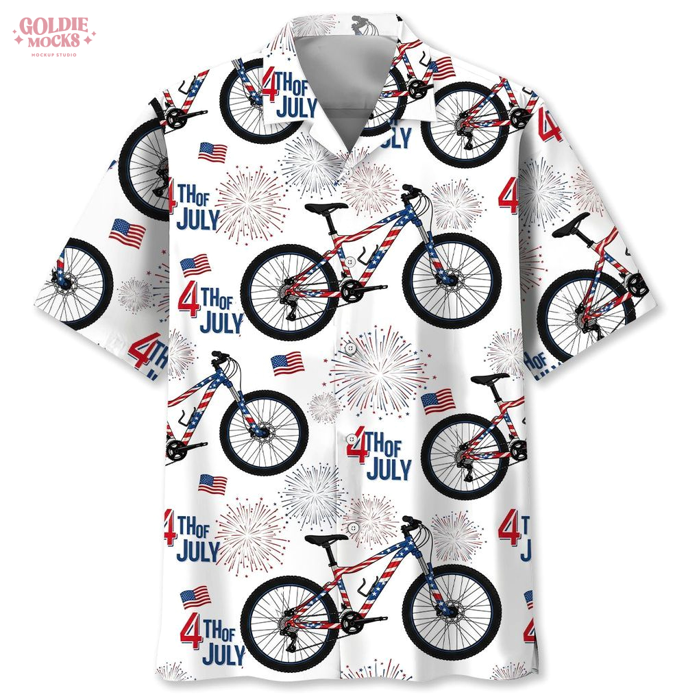 Mountain Bike Independence Day 2025 Hawaiian Shirt Mountain Bike Independence Day 2025 Hawaiian Shirt