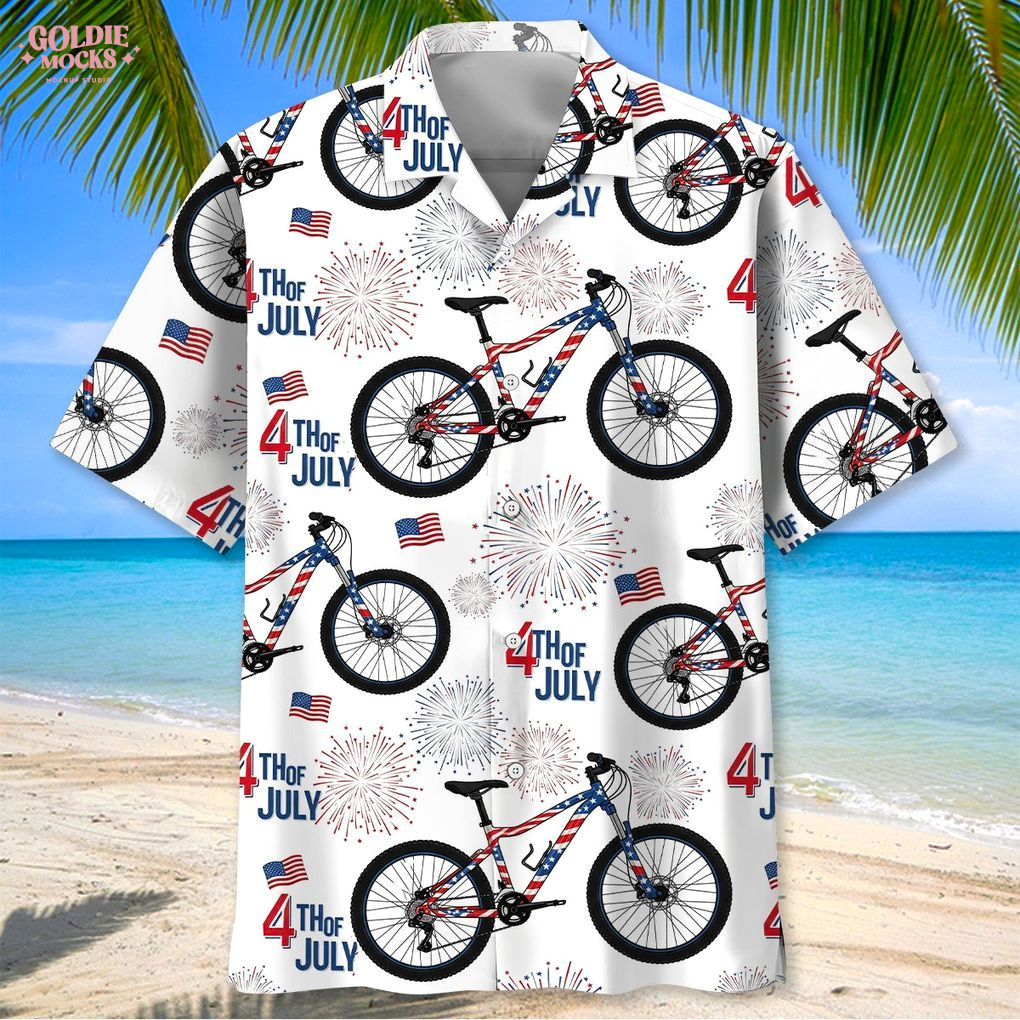 Mountain Bike Independence Day 2025 Hawaiian Shirt Mountain Bike Independence Day 2025 Hawaiian Shirt