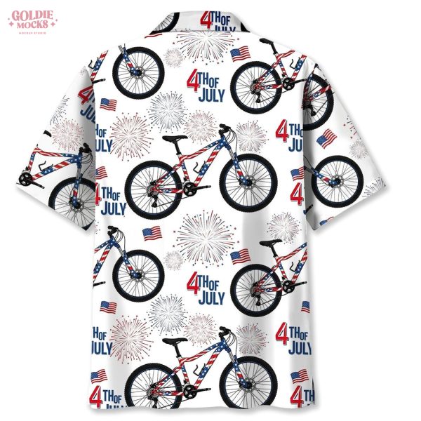 Mountain Bike Independence Day 2025 Hawaiian Shirt