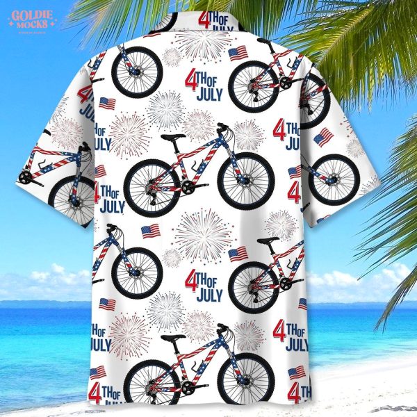 Mountain Bike Independence Day 2025 Hawaiian Shirt