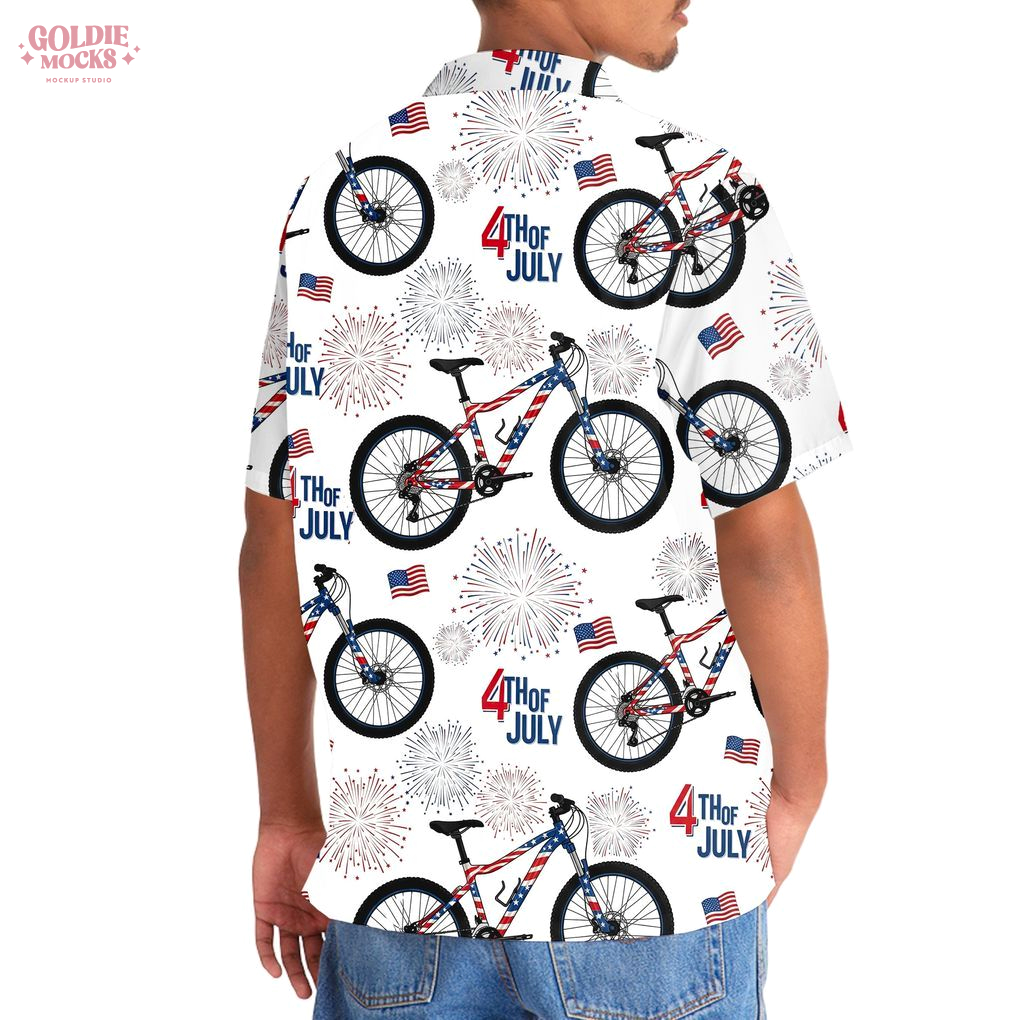 Mountain Bike Independence Day 2025 Hawaiian Shirt Mountain Bike Independence Day 2025 Hawaiian Shirt