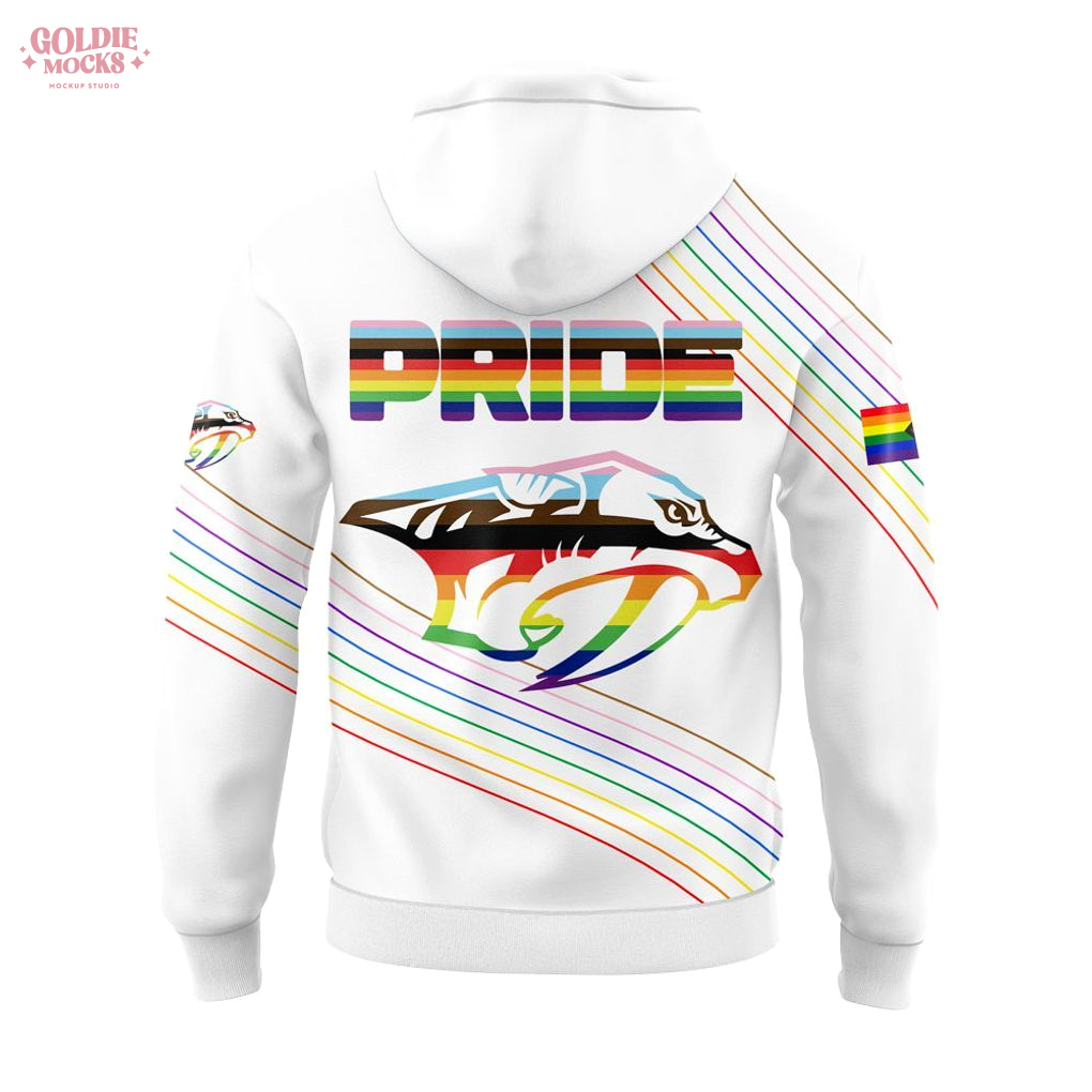Nashville Predators Happy Pride Month 2025 Hoodie Nashville Predators Happy Pride Month 2025 Hoodie