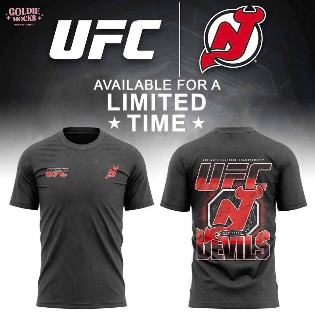 New Jersey Devils x UFC Cllection 2025 Limited T-Shirt New Jersey Devils x UFC Cllection 2025 Limited T-Shirt