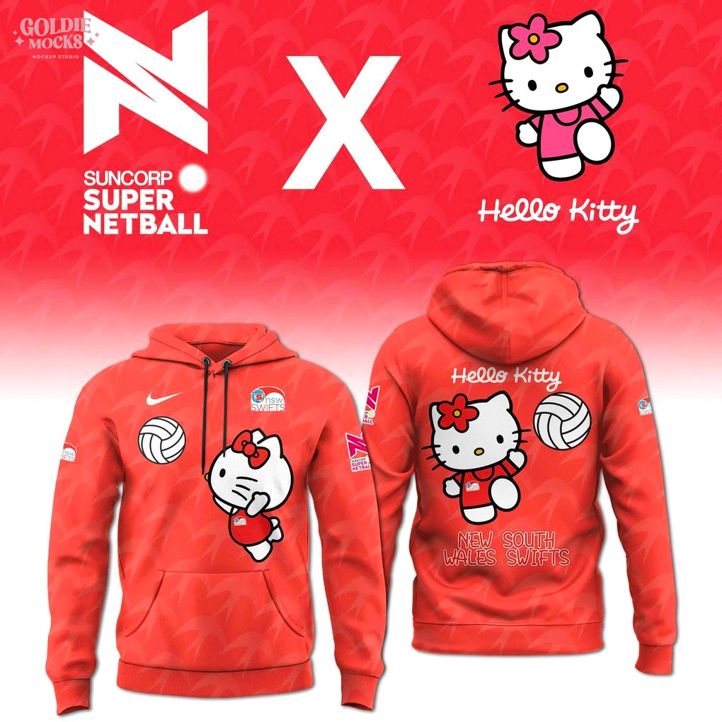 New South Wales Swifts x Hello Kitty Hoodie New South Wales Swifts x Hello Kitty Hoodie