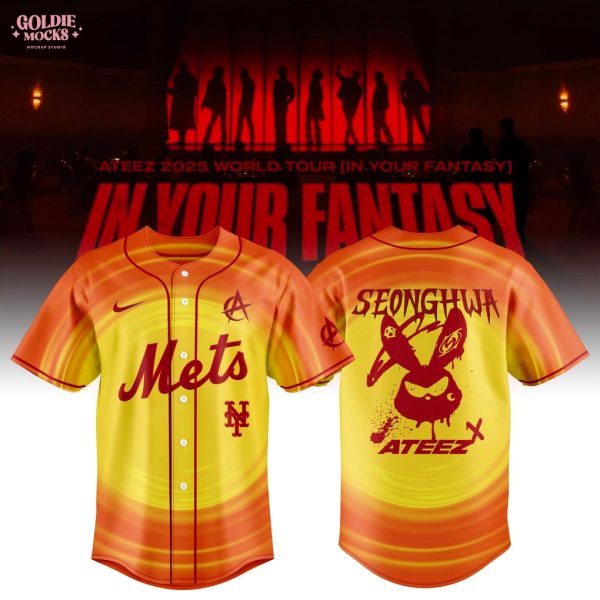New York Mets x Ateez 2025 World Tour Fans Jersey