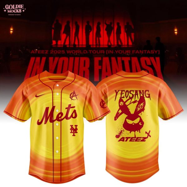 New York Mets x Ateez 2025 World Tour Fans Jersey