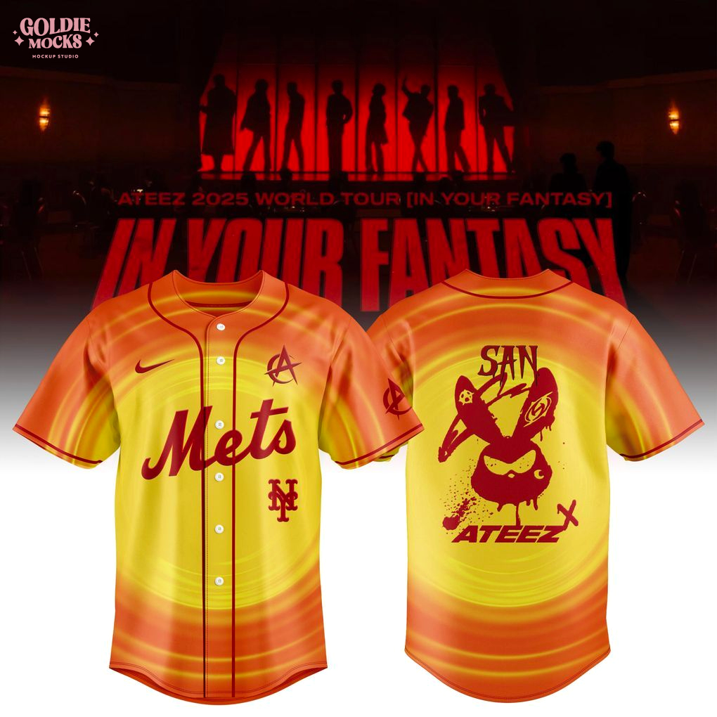 New York Mets x Ateez 2025 World Tour Fans Jersey New York Mets x Ateez 2025 World Tour Fans Jersey