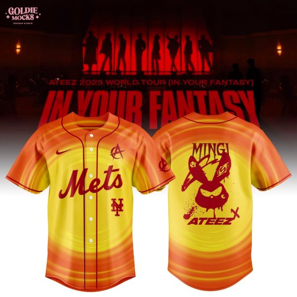 New York Mets x Ateez 2025 World Tour Fans Jersey