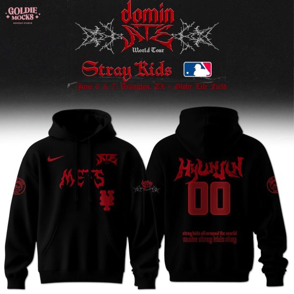 New York Mets x Stray Kids Dominate World Tour 2025 All Team Hoodie