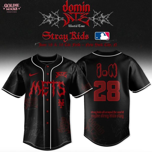 New York Mets x Stray Kids Dominate World Tour 2025 All Team Jersey