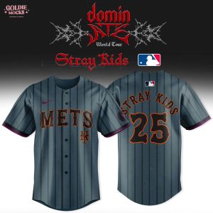 New York Mets x Stray Kids Dominate World Tour 2025 Limited Edition Jersey