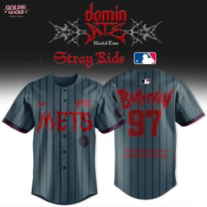 New York Mets x Stray Kids Dominate World Tour 2025 Special Jersey