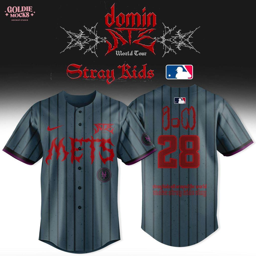 New York Mets x Stray Kids Dominate World Tour 2025 Special Jersey New York Mets x Stray Kids Dominate World Tour 2025 Special Jersey
