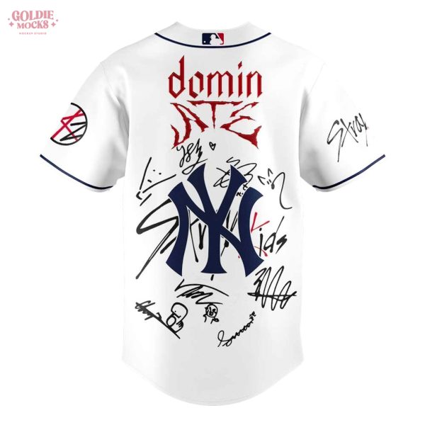 New York Yankees x Stray Kids ATE Tour Signature All Team For Fans 2025 Jersey