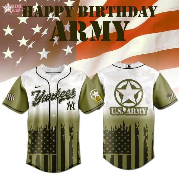 New York Yankees x US Army Happy Birthday 250th Anniversary 2025 Jersey