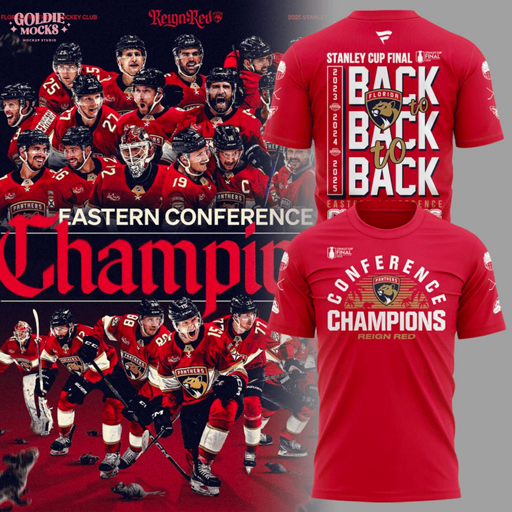NHL Stanley Cup 2025 Champions For Florida Panthers 3D T-Shirt NHL Stanley Cup 2025 Champions For Florida Panthers 3D T-Shirt