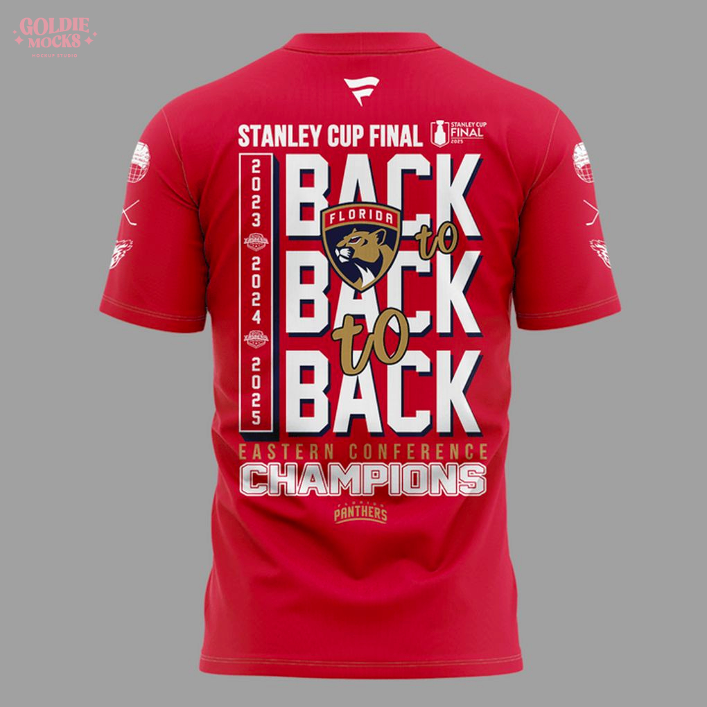 NHL Stanley Cup 2025 Champions For Florida Panthers 3D T-Shirt NHL Stanley Cup 2025 Champions For Florida Panthers 3D T-Shirt