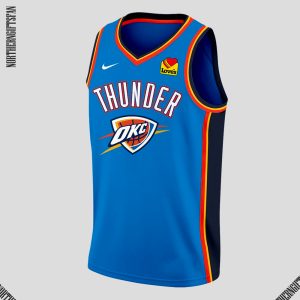 OKC Thunder Champions National Basketball 2025 Basketball Jersey