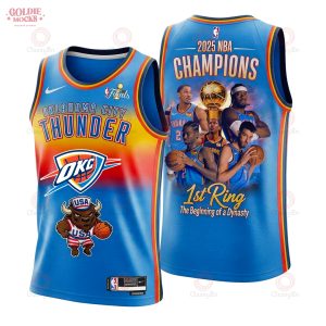 Oklahoma City Thunder 1st Ring 2025 Champions Basketball Jersey