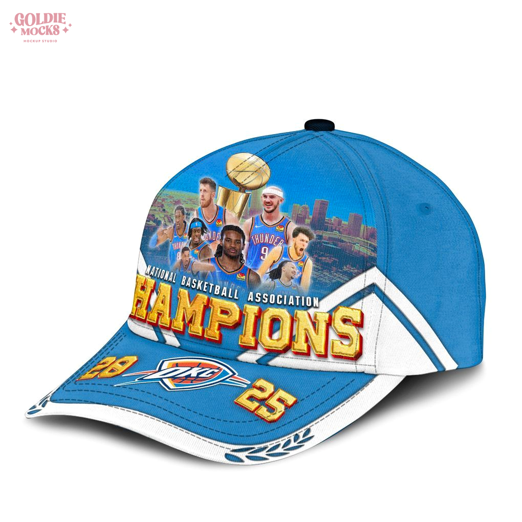 Oklahoma City Thunder 2025 Champions Cap Oklahoma City Thunder 2025 Champions Cap