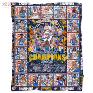 Oklahoma City Thunder 2025 Champions Limited Fleece Blanket