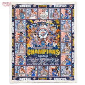 Oklahoma City Thunder 2025 Champions Limited Fleece Blanket