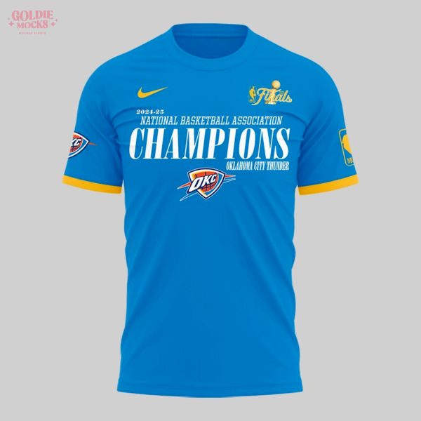 Oklahoma City Thunder NBA Champions Gift For Fans 2025 T-Shirt