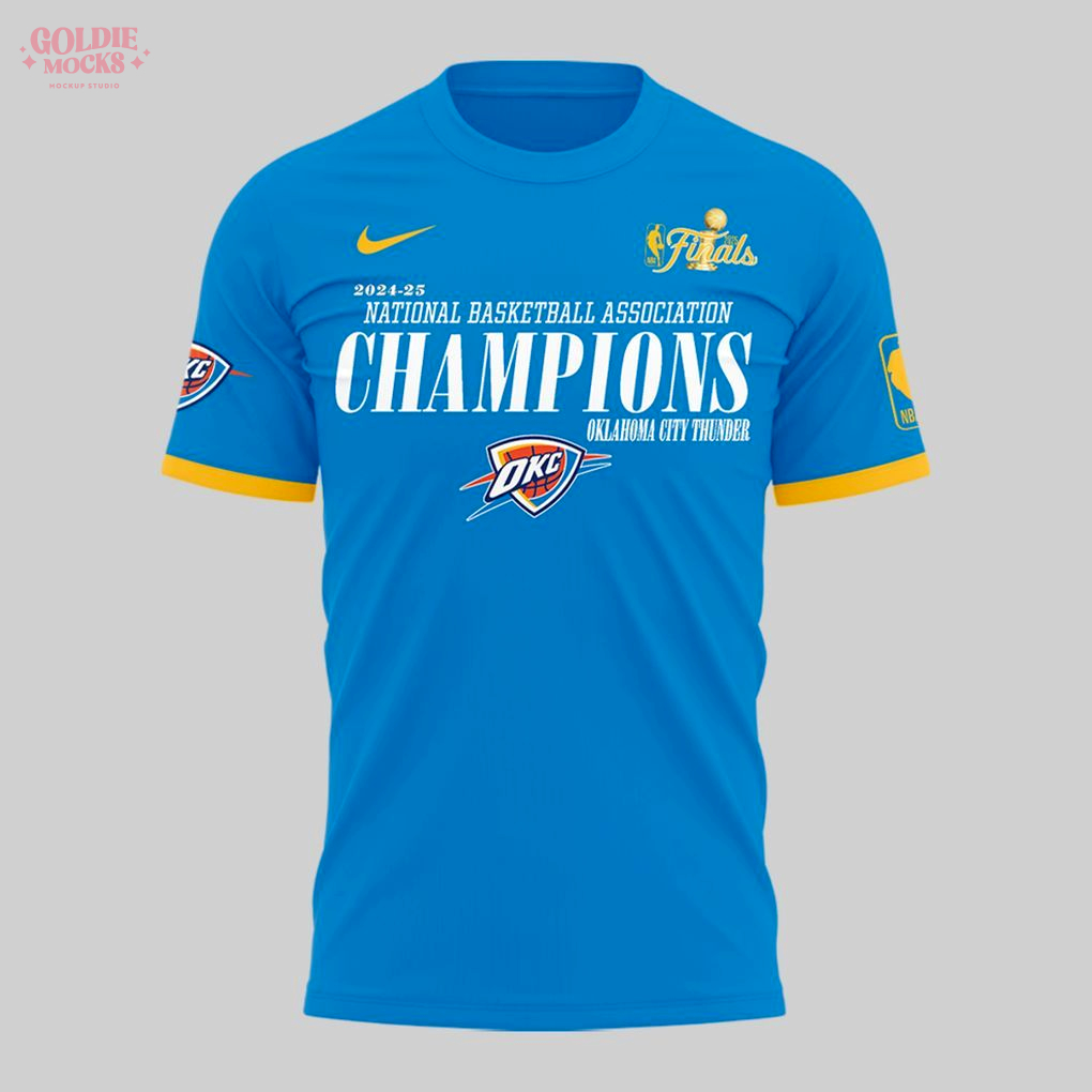 Oklahoma City Thunder NBA Champions Gift For Fans 2025 T-Shirt Oklahoma City Thunder NBA Champions Gift For Fans 2025 T-Shirt