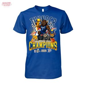 Oklahoma City Thunder NBA Final 2025 Champions T-Shirt