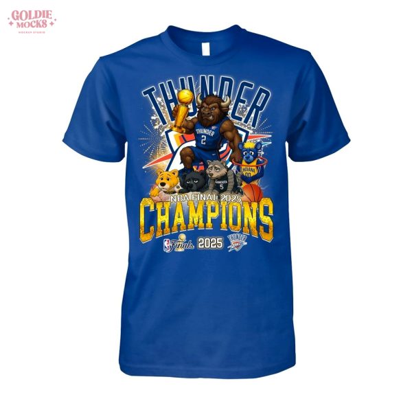 Oklahoma City Thunder NBA Final 2025 Champions T-Shirt