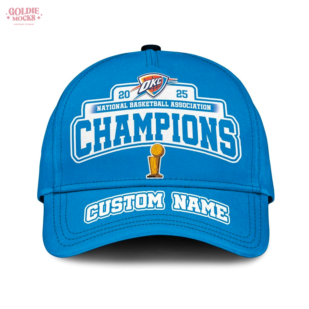 Oklahoma City Thunder The Finals 2025 Champions Cap Oklahoma City Thunder The Finals 2025 Champions Cap