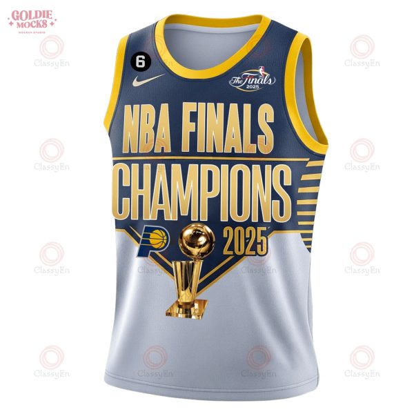 Pacers Basketball 2025 Finals Champions Basketball Jersey