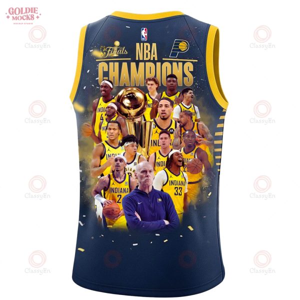 Pacers Basketball 2025 Finals Champions Basketball Jersey