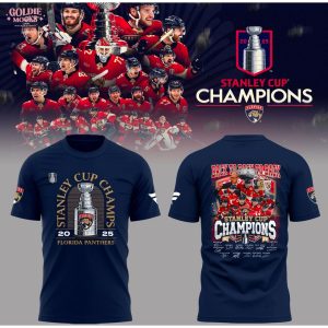 Panthers x 2025 Stanley Cup Champs For Fans T-Shirt