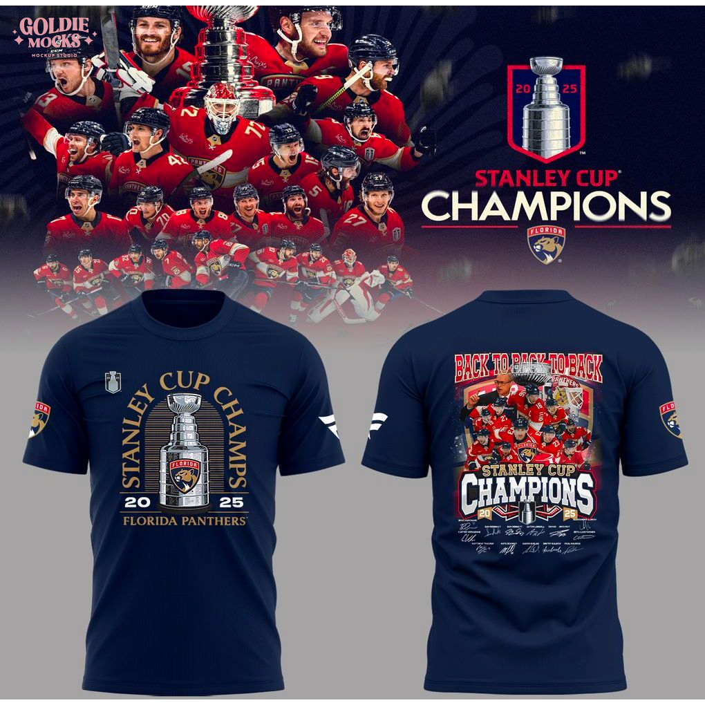 Panthers x 2025 Stanley Cup Champs For Fans T-Shirt Panthers x 2025 Stanley Cup Champs For Fans T-Shirt