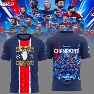 Paris Saint-Germain 2025 European Champions Premium Edition T-Shirt