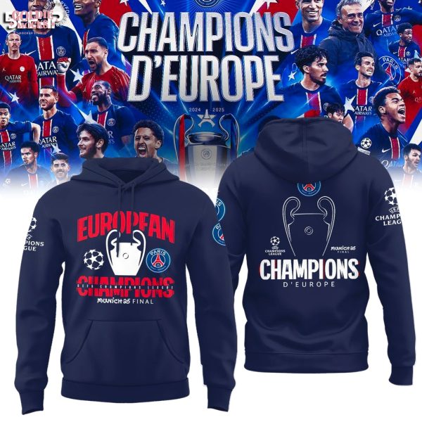 Paris Saint Germain UEFA Champions 2025 For Fans T-Shirt